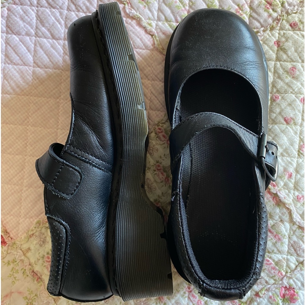 vintage black platform dr. marten mary janes